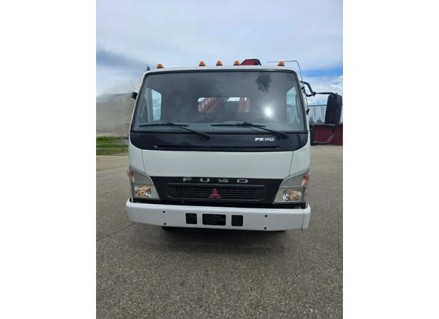 2006 Mitsubishi Fuso medium-duty truck FE 180 Deck Truck with Ferrari Crane full