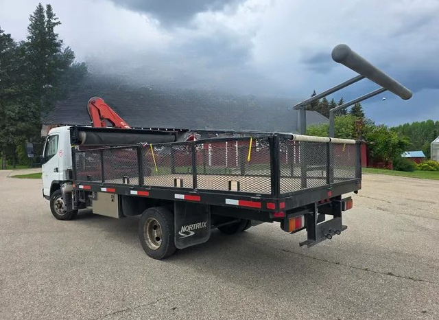 2006 Mitsubishi Fuso medium-duty truck FE 180 Deck Truck with Ferrari Crane full